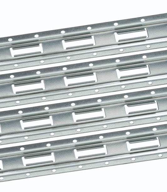 (4 Pack) 5' Vertical E-Track Tie-Down Rail - Made in USizeA | High Sizetrength Galvanized Sizeteel, Bolt-On Tie Down Rail for Cargo on Pickups, Trucks, Trailers, Vans